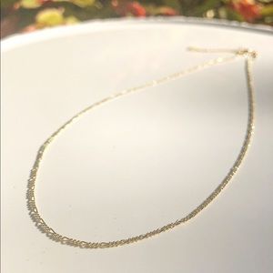Figaro Chain Choker Layering Gold Filled Necklace